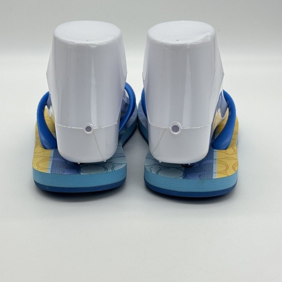 NWOT Coach Logo Zak Beach Thong Flip Flop Sandals Blue/Yellow Women’s Size 6 B - Picture 5 of 16